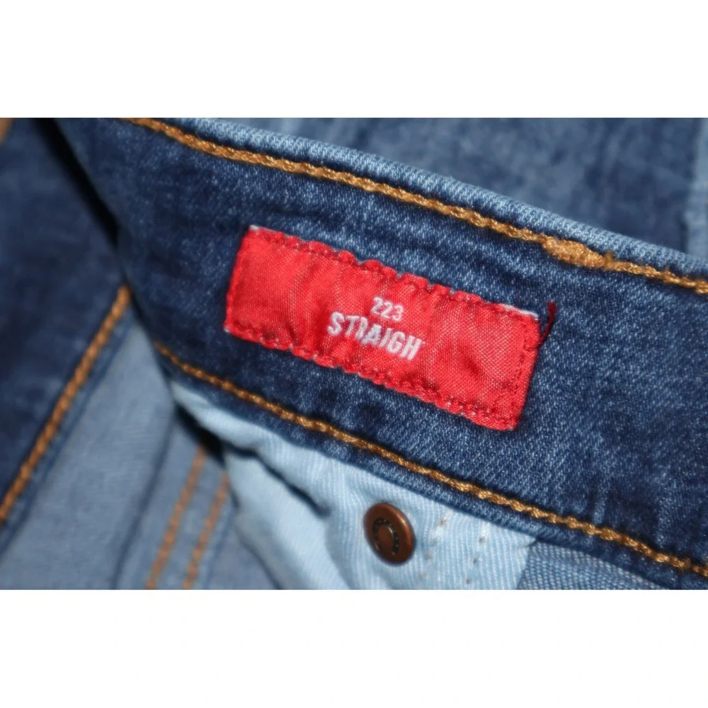 Lucky Brand Jeans Mens 36x30 Blue 223 Straight Leg Denim Pants Cotton Blend